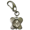 Silver Butterfly Shape Key Chain Quartz Watch